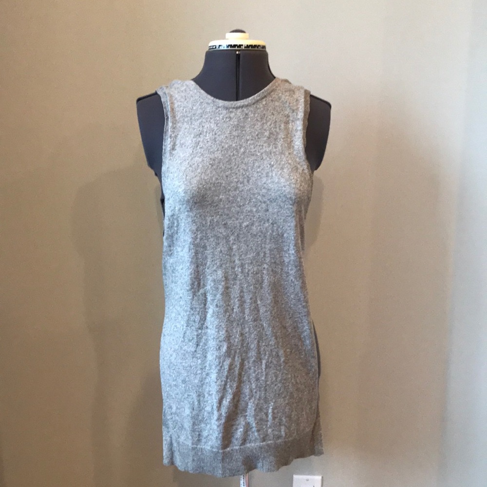 Silence and noise tank top with open sides
